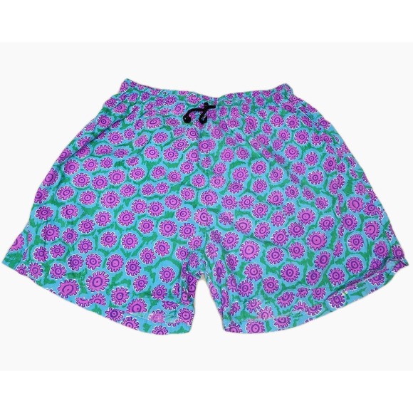 Ron Jon Surf Shop Volley Shorts Mens Extra Large XL Purple Paisley Swim Trunks - Picture 1 of 7